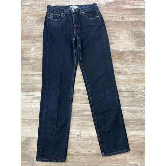 Armani Exchange AX J08 Boy Fit Jeans Straight Button Fly Women’s Sz 10 - Picture 1 of 6